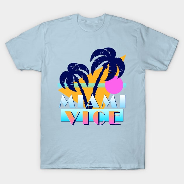 Miami Vice - 90s Design T-Shirt by NorthWestDesigns